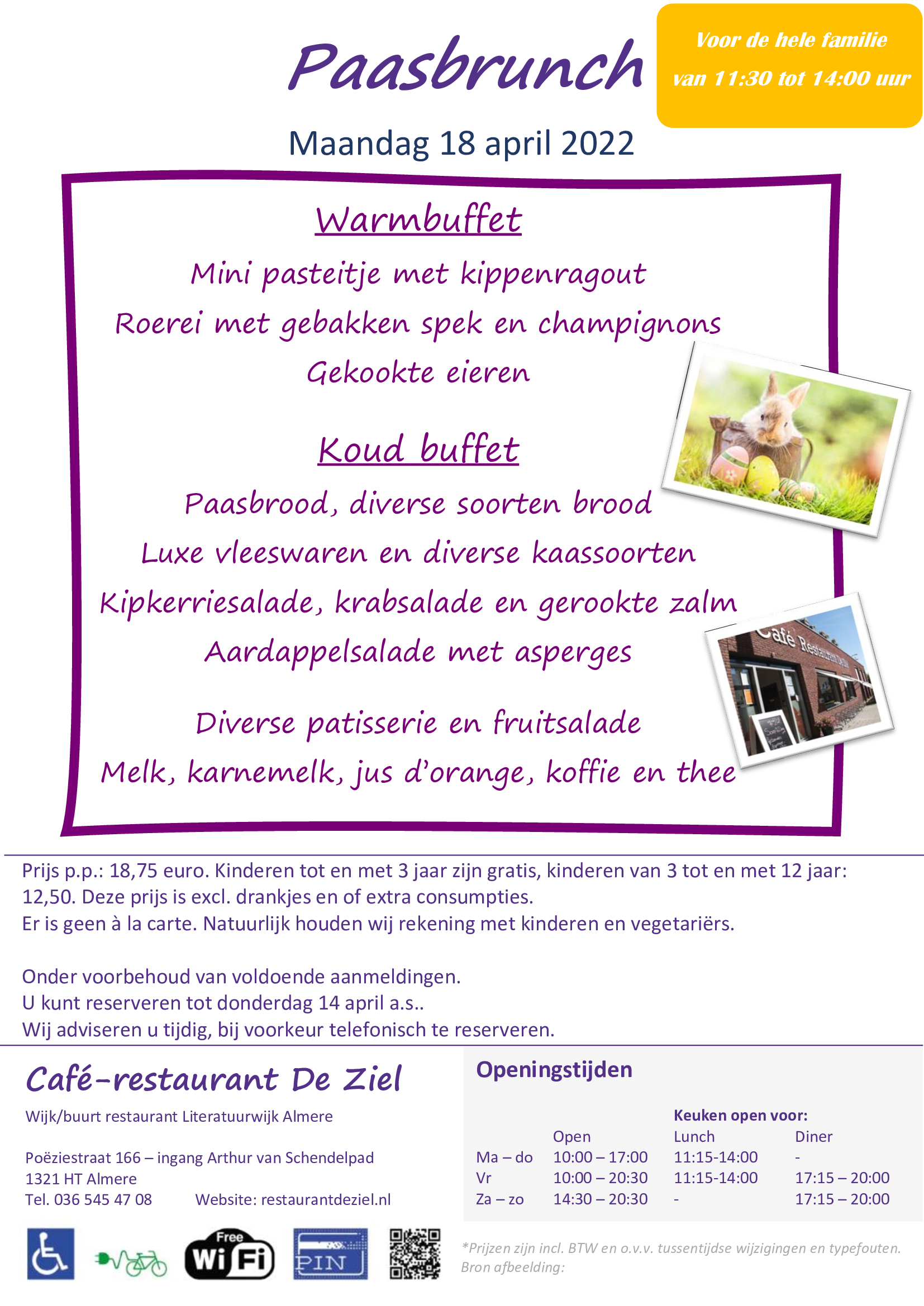 Café-restaurant De Ziel - themamenu